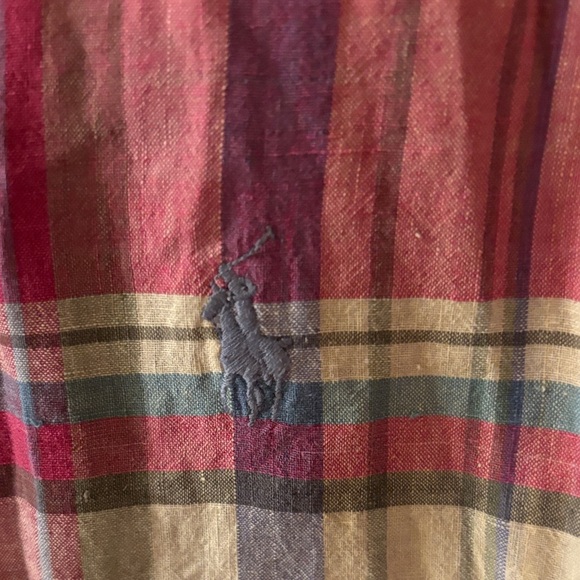 Ralph Lauren Men's Plaid Button Down Shirt XL Classic - Picture 4 of 7